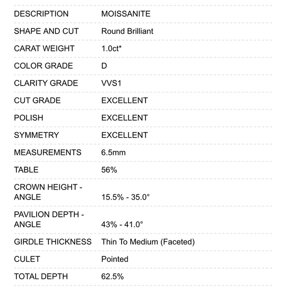 GRA CERTIFIED 1ct MOISSANITE SCREW BACK EARRINGS IN 18k PLATING STERLING SILVER - Picture 6 of 7